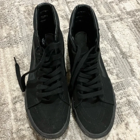 Vans Black Sneakers Canvas Suede Vulcanized - Picture 2 of 4